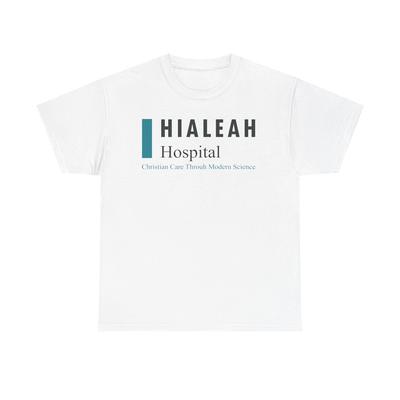 Hialeah Hospital Defunct Logo Christian Care Through Modern Science T-Shirt