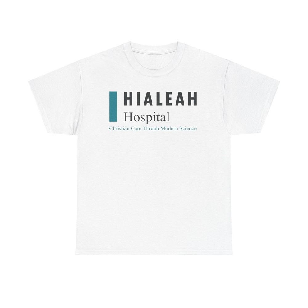 

Hialeah Hospital Defunct Logo Christian Care Through Modern Science T-Shirt L