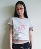 ROLAROLA Rola Lettering Patchwork T-Shirt Melange White