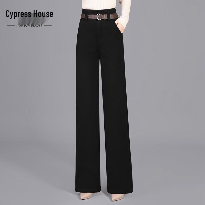 

Women s High-Waist Solid Wide-Leg Casual Pants