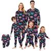 Family Matching Print Sets Pajamas Loungewear Outfits Family Matching Long Sleeve Tops+Pants Set