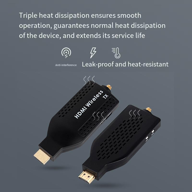 Wireless 150m for HDMI Screen Projector Accessory for TV Laptop Office-Audio & Video Made of Durable Plastic