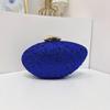 Borsa a Pochette in Acrilico con Catena e Strass per Serata e Uso Casual