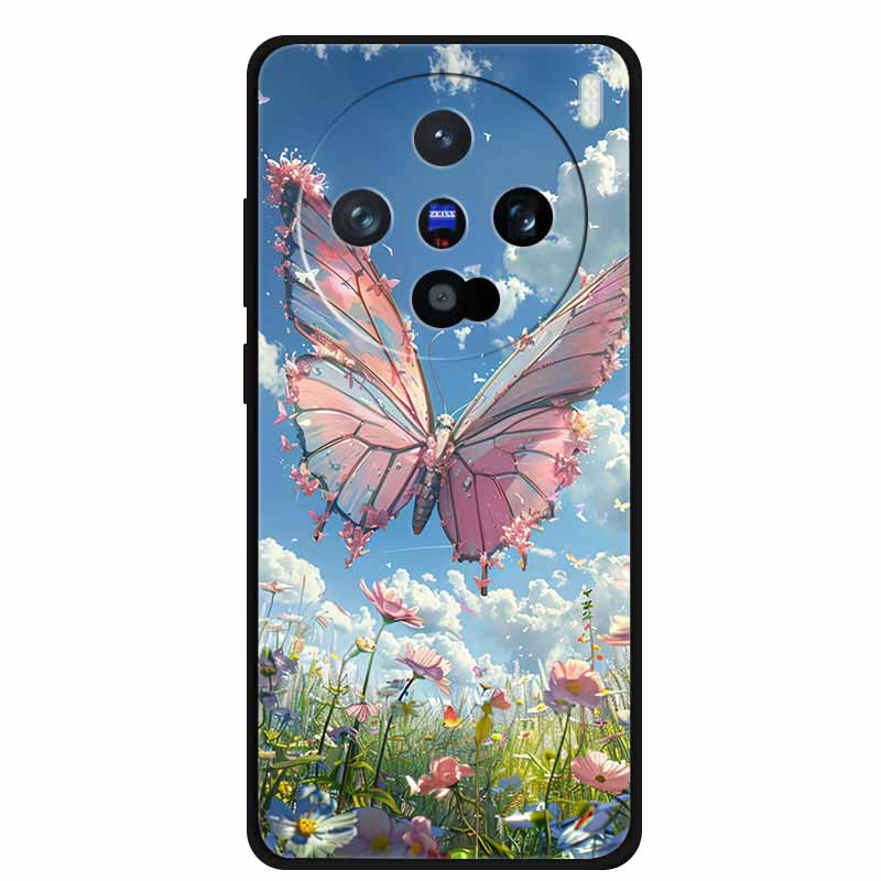 Cartoon Patterns Phone Case For Vivo X100 Ultra pro 5G Soft TPU Silicone Shield Back Cover Funda X 100 Fashion Luxury Bumper