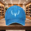 pc Baseball Cap a Casual Duckbill Hat New Style Antler Skull Versatile Hat Adjustable Sports Cap Suitable for Vacations Tra