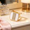 Commuting Scarf Pin Square Button, Vertical Rows of Rhinestone Design, Smooth Buckle Durable Lock Silk Elegant Clip for Shawls And Collars Row Button