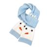 Korean Style Cashmere Blend Scarf Lightweight Knitted Shawl Snowman Pattern Scarf  Women/Men