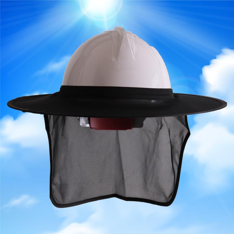 Outdoor Sun Visor Safety Helmet External Reflective Parasol Neck Protector Head Protector Safety Helmet High Visibility Mesh Hat