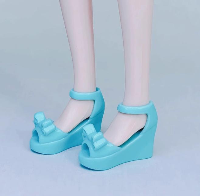 1/6 Puppenschuhe Plateau Schleifenschuhe 30cm Puppendekorationen Mädchensammlung Spielzeug DIY Spielpuppen Zubehör Schuhe