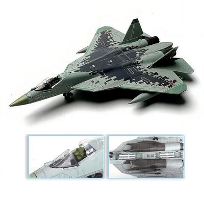 Non-Toxic Modern Russian Air Force Sukhoi Su-57 Su-35 Military Fighter Model Assemble Copter Airplane Puzzle Building Block Assembly Toy