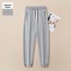 GAGN Women's Pure Cotton Thin Harem Sports Pants - Petite Spring/Autumn Straight-Leg Cuffed Sweatpants (2025)