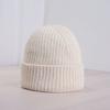 Wool blended light board knitted hat fashionable versatile solid color dome hat ins girls face small casual hat