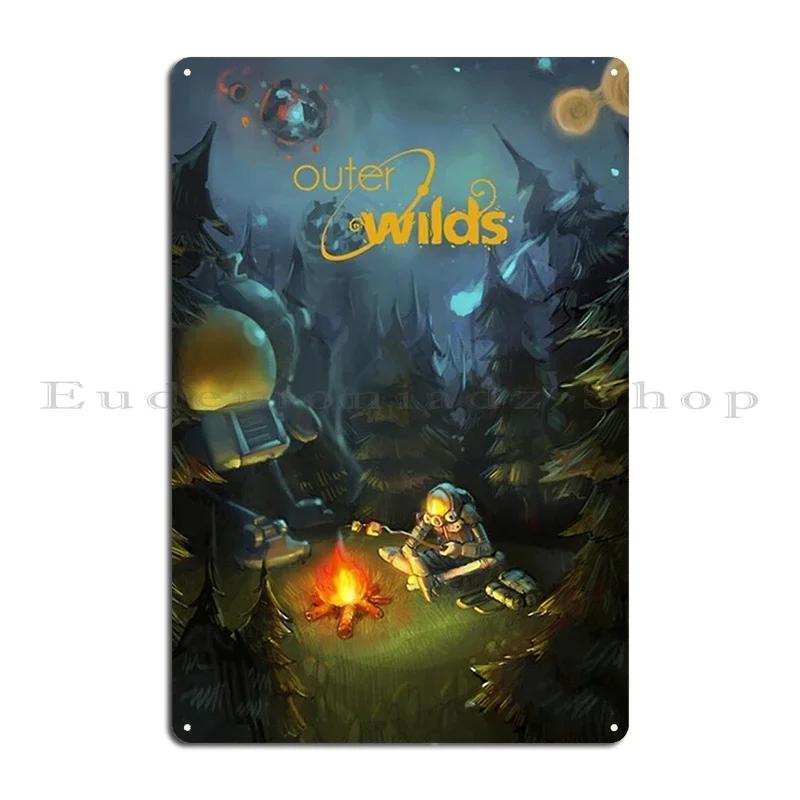 Outer Wilds Solar System Art Print No stars Metal Plaque Poster Cinema Customize Pub Living Room Wall Mural Tin Sign Poster