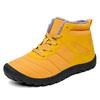 Winter Snow Boots Men Lace-up Anti-slip High Top Keep Warm Plush Ankle Boots Men Flat Soft Breathable Outdoor Hiking Shoes Men
