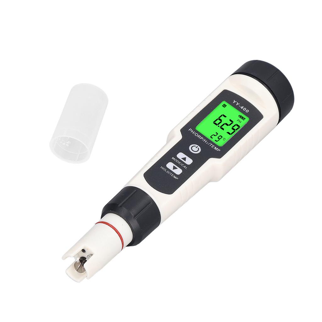 Digital Water Tester 4 In 1 Multi Functional IP67 Waterproof PH H2 ORP Temp Water Quality Meter with Backlight