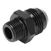 Straight Adapter 10 AN To 3 8 NPT Black Anodized 6061‑T6 Aluminum for Most Fluids