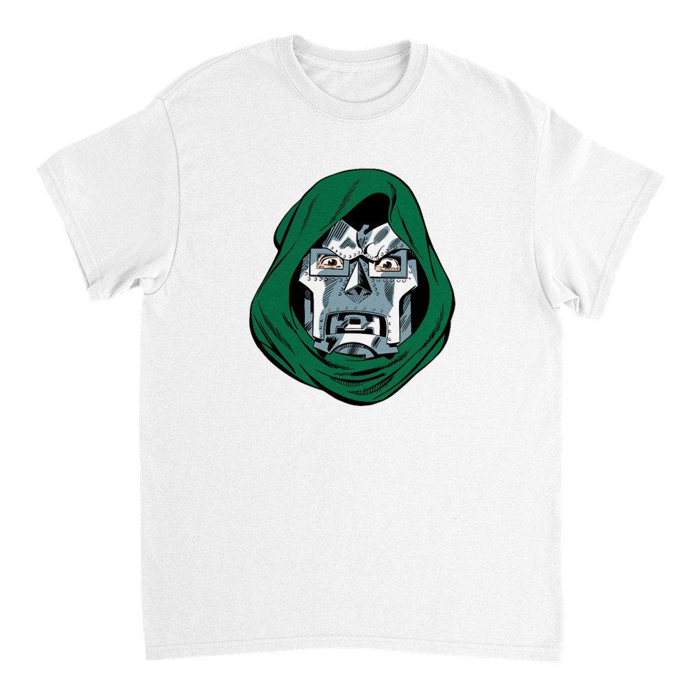 

Doctor Doom Heavyweight Cotton Graphic Tshirt Prue Cotton Tee Fitness Print Workout Tee Streetwear Harajuku Men Clothing Top S