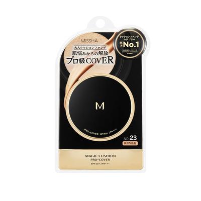 Fondotinta MISSHA M Cushion (Copertura professionale) N.23 Beige Naturale 15g - Lunga Durata, Copertura Totale