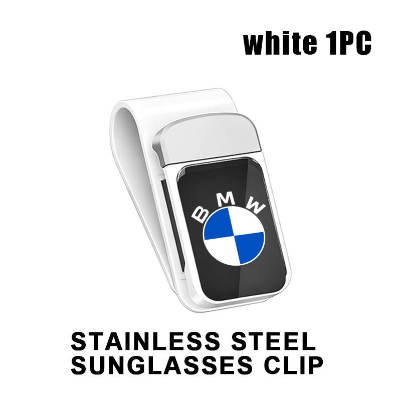 

Fashion Car Sun Visor Glasses Clip Eyeglasses Storage Holder Auto Accessories For BMW M 1 3 4 5 6 7 Series M3 M6 F01 F02E34 E36