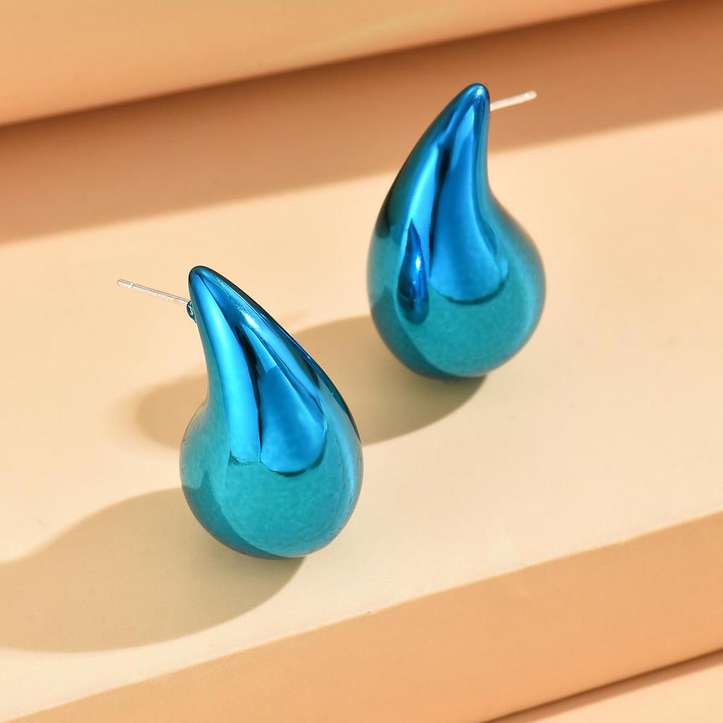 Plump Water Drop Acrylic Dangle Earrings - Simple & Fashionable Jewelry for Women