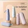 Umbrelă Capsule Umbrelă de soare de culoare solidă mică și portabilă pentru femei și protecție împotriva ploaielor cu dublă utilizare