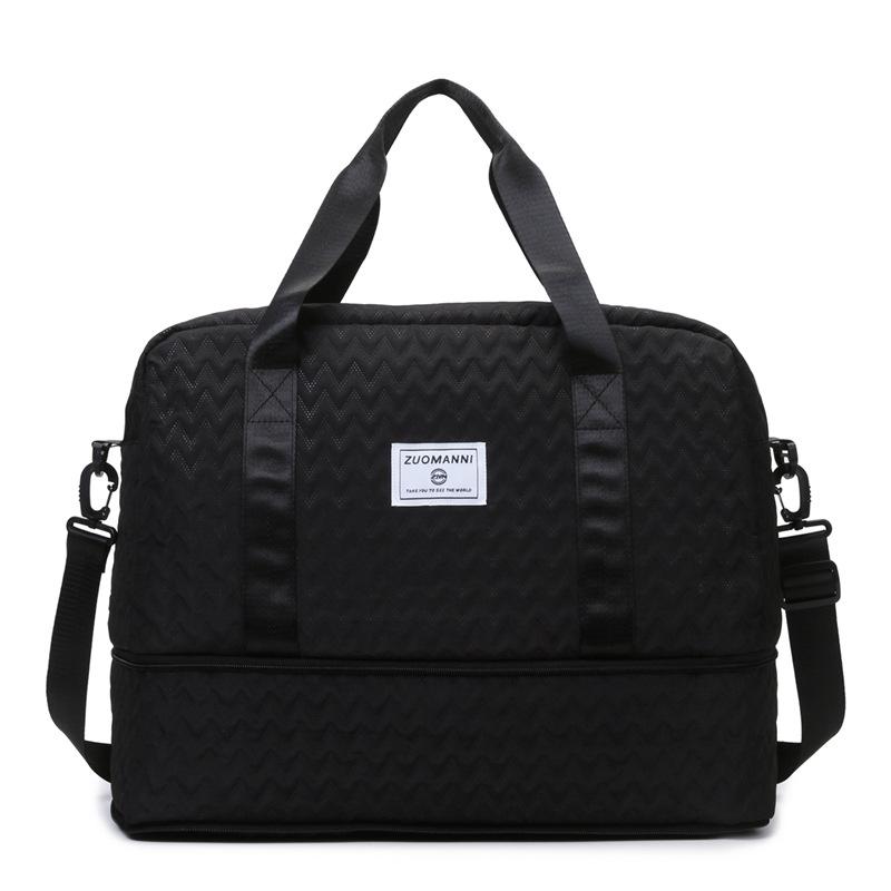 Multifunctional travel bag Large capacity expandable duffel bag Dry and wet separation Sports fitness bag Can cover tie rod