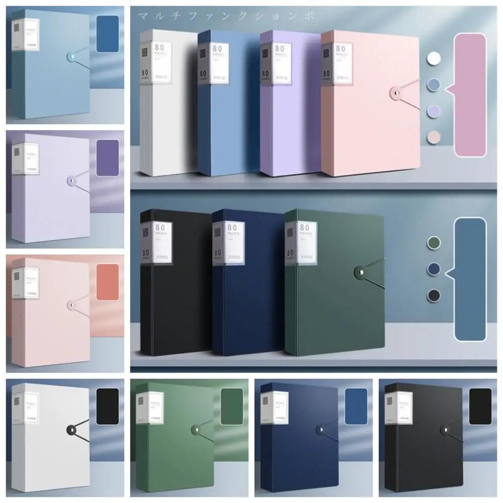 100-Pocket Expandable A4 File Folder - Waterproof & Dustproof Document Organizer with Elastic Closure for Office/Home