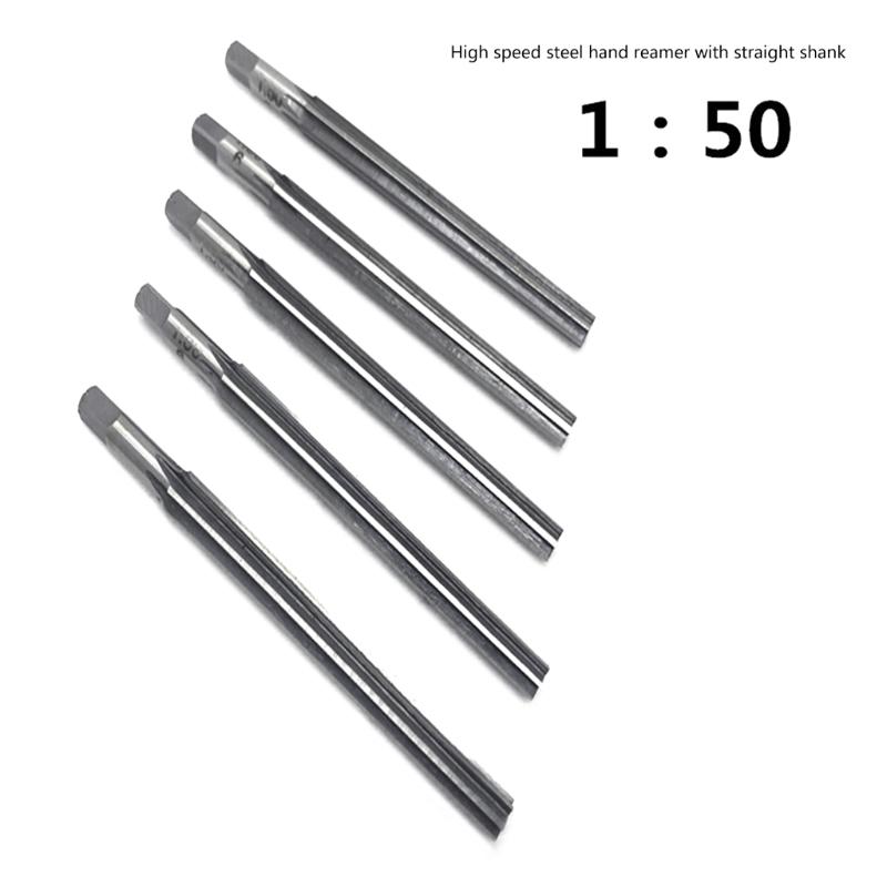 Hand Reamers Set Metric Alloy Steel Reamer Bit Shallow Cut Reamer for Metal Wood Hole Reaming Accuracy Cutting Tool