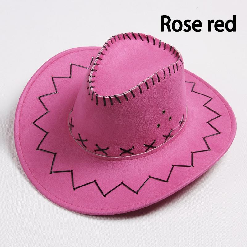 Western Cowboy Hats for Men and Women Faux Leather Sun Hat Outdoor Hats for Men and Women