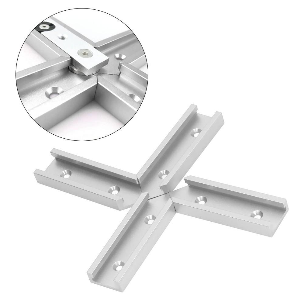 4pcs 30mm Width Miter Track Jig Fixture Aluminum Alloy Slot Connector Woodworking