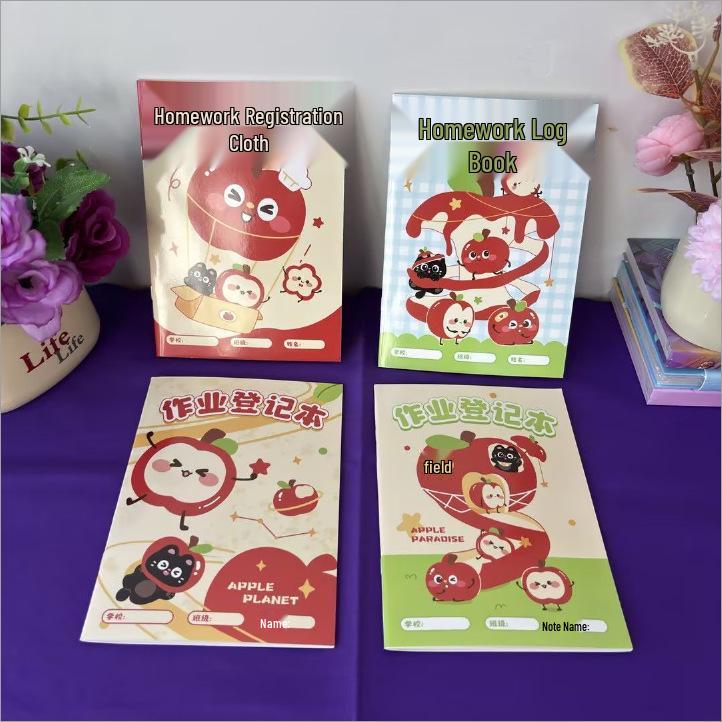 Capybara Cartoon Notebook: Primary Student Check-In & Homework Registration