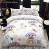 Animal Elephant Cartoon Kids Duvet Cover Queen King Twin Size Bedding Set Wildlife Comforter Cover 2/3pcs Polyester Quilt Cover