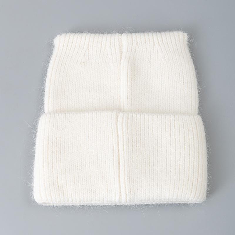 New Style Simple Dandy Winter Hat Rabbit Fur Beanie Elegant Winter Hats For Women Candy Colors Warm Knit Hats