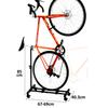 Dikey Bisiklet Standı Bağımsız İç Mekan Bisiklet Depolama Rafı Dik Bisiklet Zemin Standı Bisiklet Tutucu Ayarlanabilir Yükseklik Garaj İçin