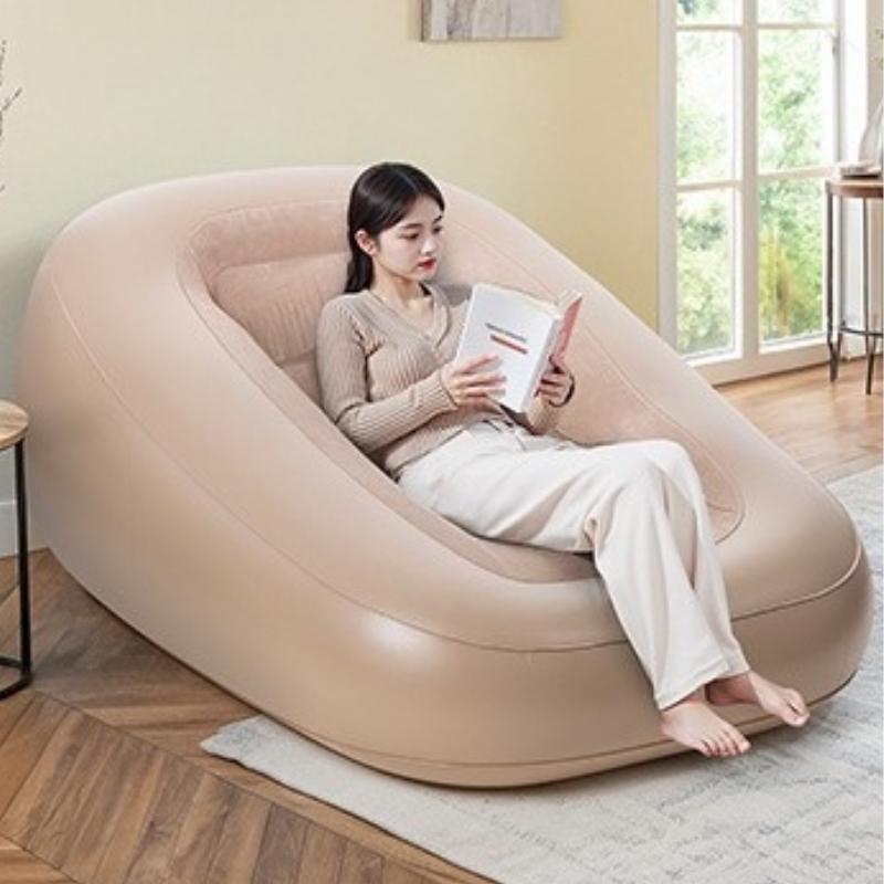 Inflatable Lounge Chair Inflate Sofa Outdoors Single Person Portable Folding Chairs Household Modern Comfort Lounger Furniture