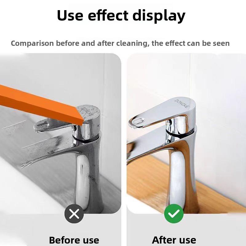 1PCS Efficient Limescale Eraser, Stainless Steel Rust Remover for Kitchen Faucets, Cleaning Rubber for Household Scale Stain Tool