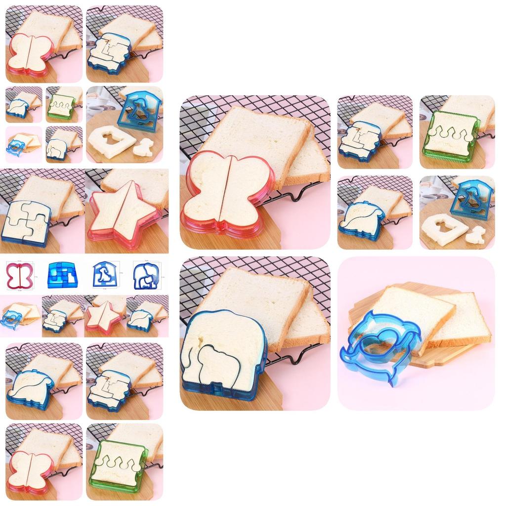 Nowoczesny Prosty Design Zestaw Do Krojenia Chleba DIY z Nieregularnymi Kształtami do Zabawnych Kanapek