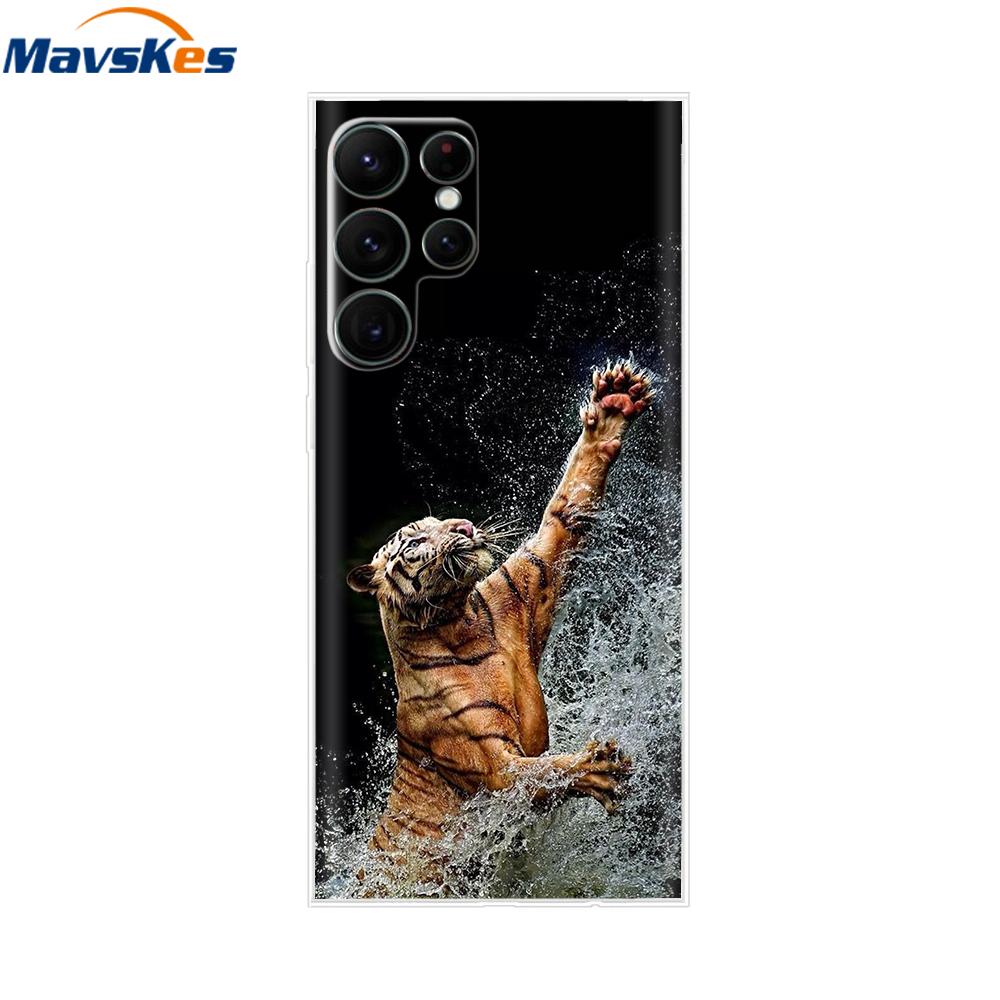 For Samsung Galaxy S22 Case S22 Ultra Transparent TPU Soft Silicon Cover For Samsung S22 Plus GalaxyS22+ Back Cases Phone Bumper