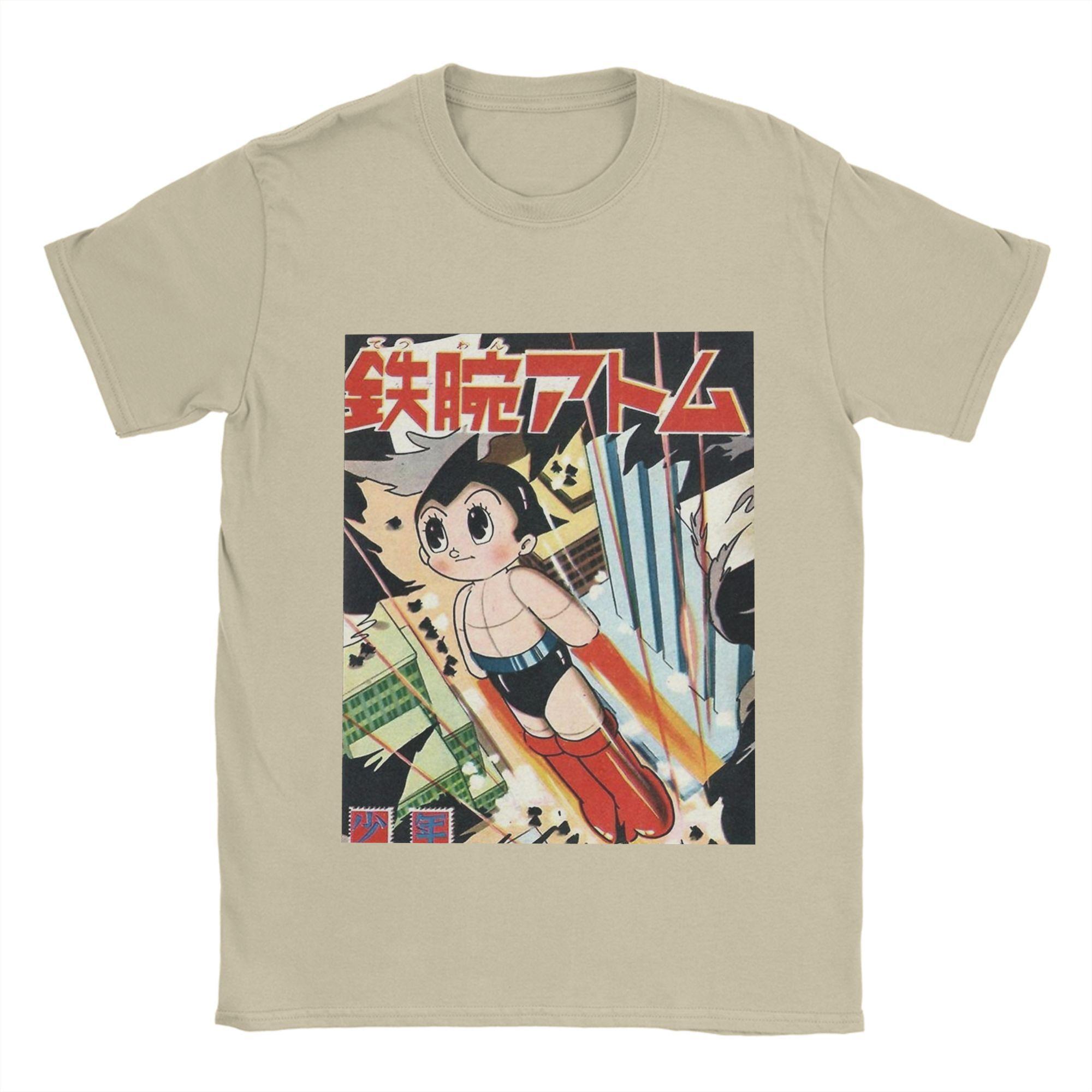 

Жіночі чоловічі футболки Miniso Вінтажні Astro Boy Обкладинка Повсякденні бавовняні футболки Футболка з коротким рукавом Круглий виріз Одяг Великі розміри M