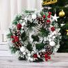 Christmas Wreaths Door Artificial Rattan for Home Window Wall Indoor Outdoor Christmas Decoration  Hanging Ornaments