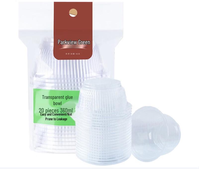 Fangcaodi Large Disposable Microwaveable Plastic Bowls