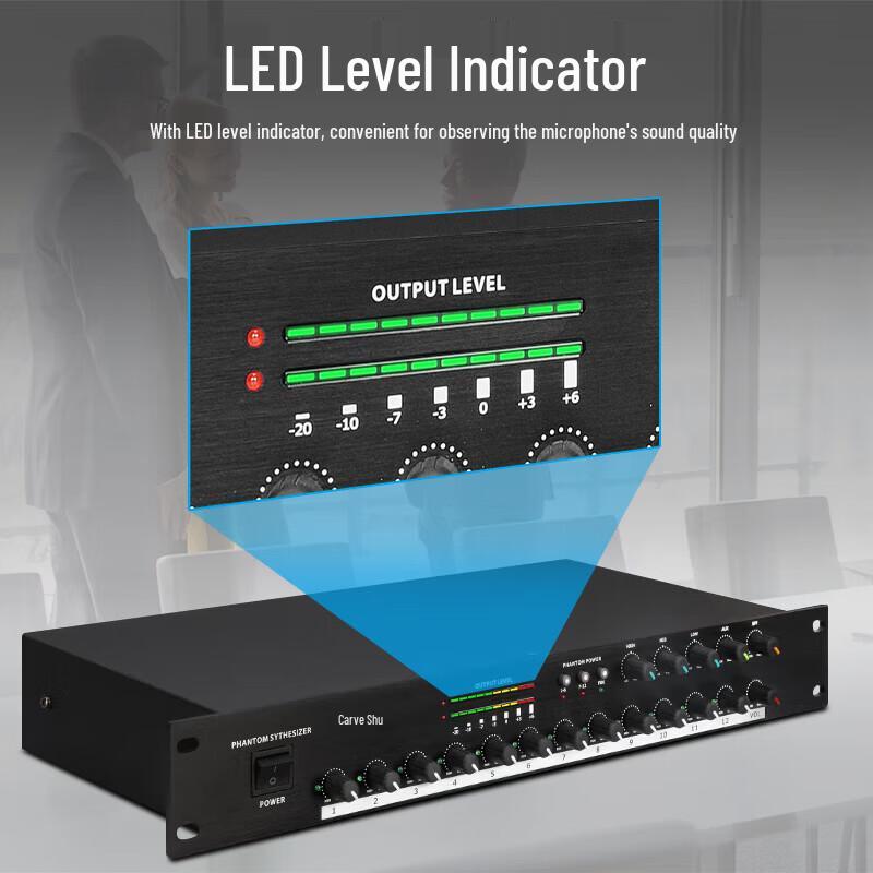 WeiShu TZ10 12-Channel Microphone Hub with 48V Phantom Power (CN Version)