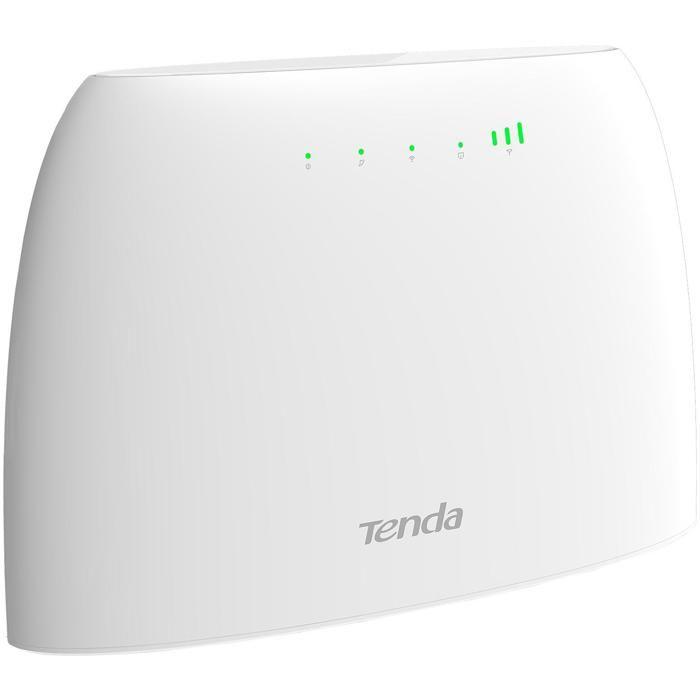 TENDA Routeur 4g 300Mbps, port carte sim, Ports Ethernet, 4G+ LTE, routeur WiFi configuration facile. 4G03