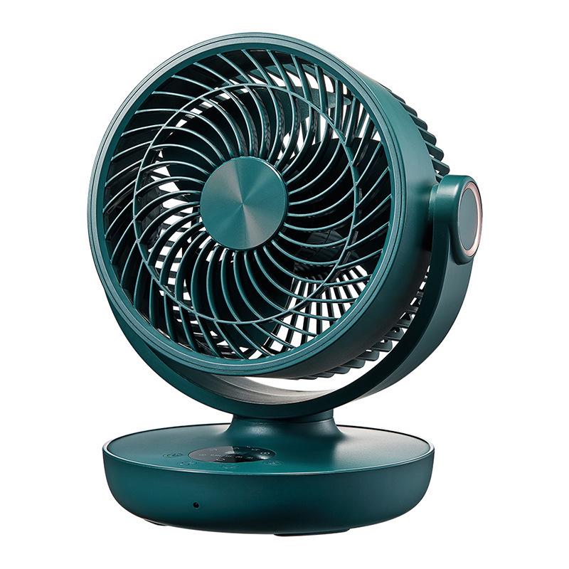 New Mini Oscillating Desk Fan: USB Rechargeable with Remote Control