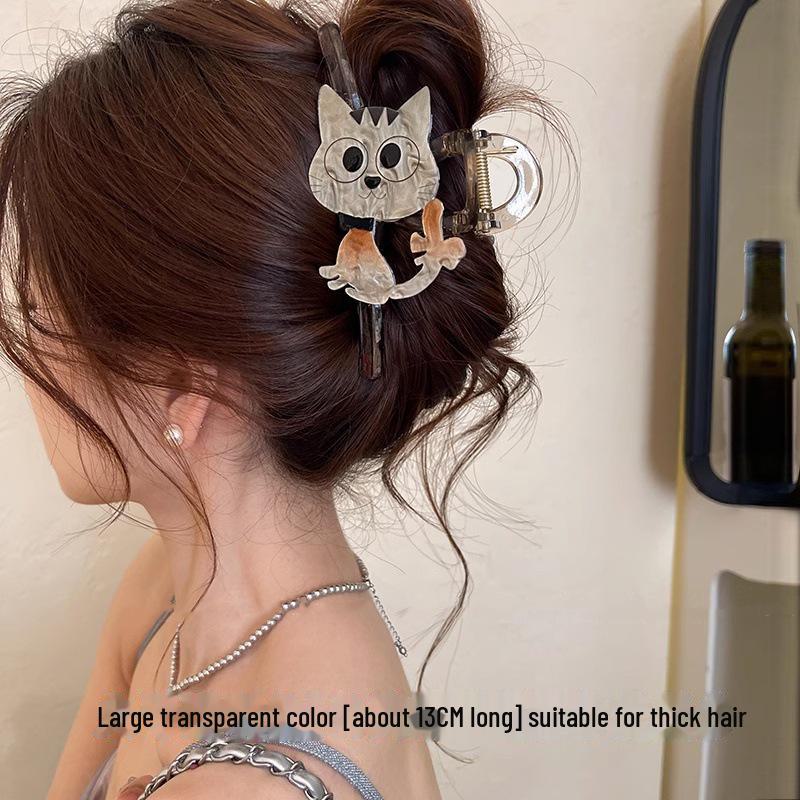 Charming Kitten Summer Shark Hair Clip 2024 - Sweet High-End Hair Accessory