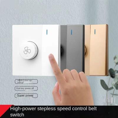 Concealed Installation Fan Switch Overload Protection 110-240V Fan Speed Control Switch New National Standard