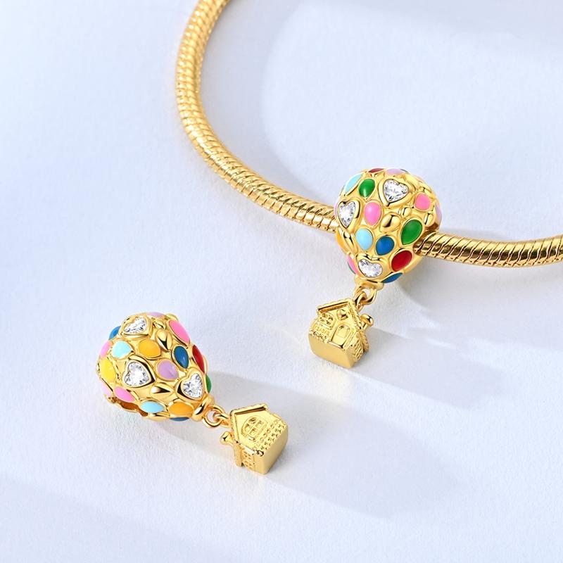 Copper Pets Dog Cat Colorful Wine Bottle Charms Cz Zirconium Shoe Bead Pendant Fit Original Bracelet Diy Jewelry