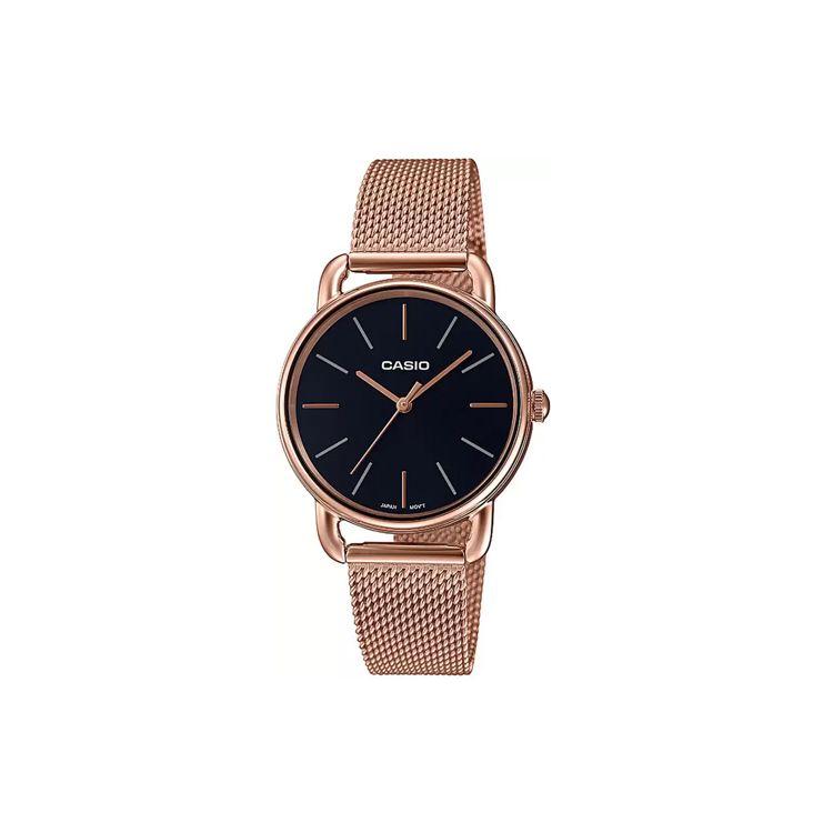 

Casio Standard Series Fashionable Business Casual Classic Adjustable Watch Women Watches Black LTP-E412MPG-1ADF Rose Gold Watch Case