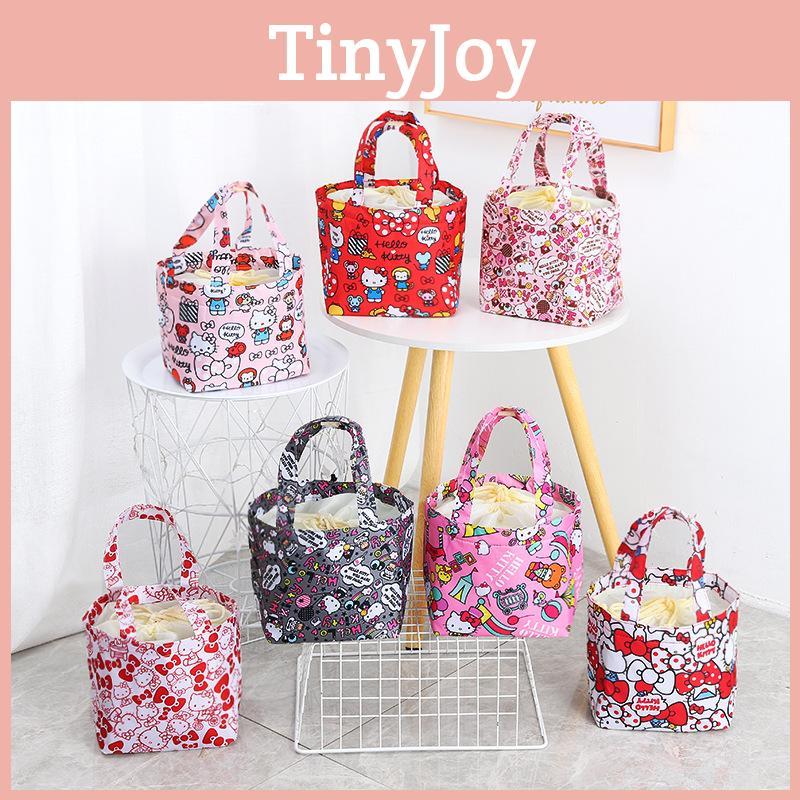 Izolovaná taška na oběd se stahovací šňůrkou na výlety a pikniky