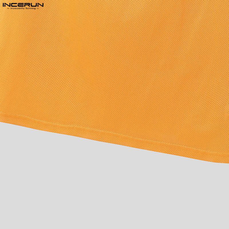 INCERUN Men Round Neck Sleeveless Casual Sport Loose Tank Tops Undershirts
